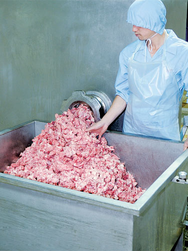 絞肉工序